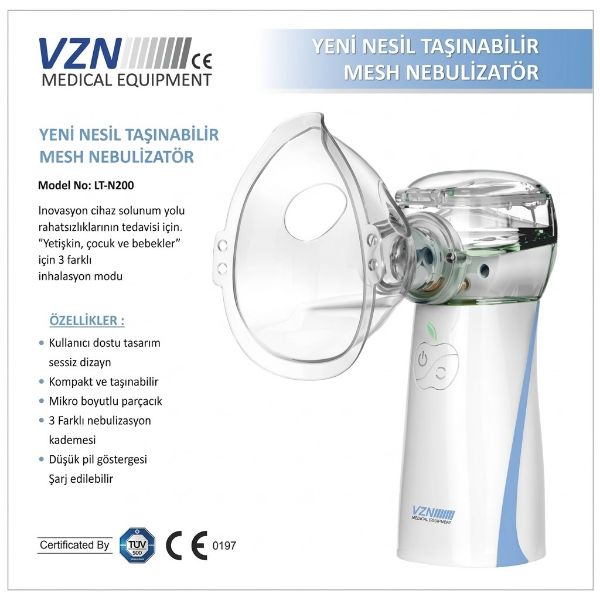 VZN Mesh Nebülizatör LT-N200 3 Kademeli